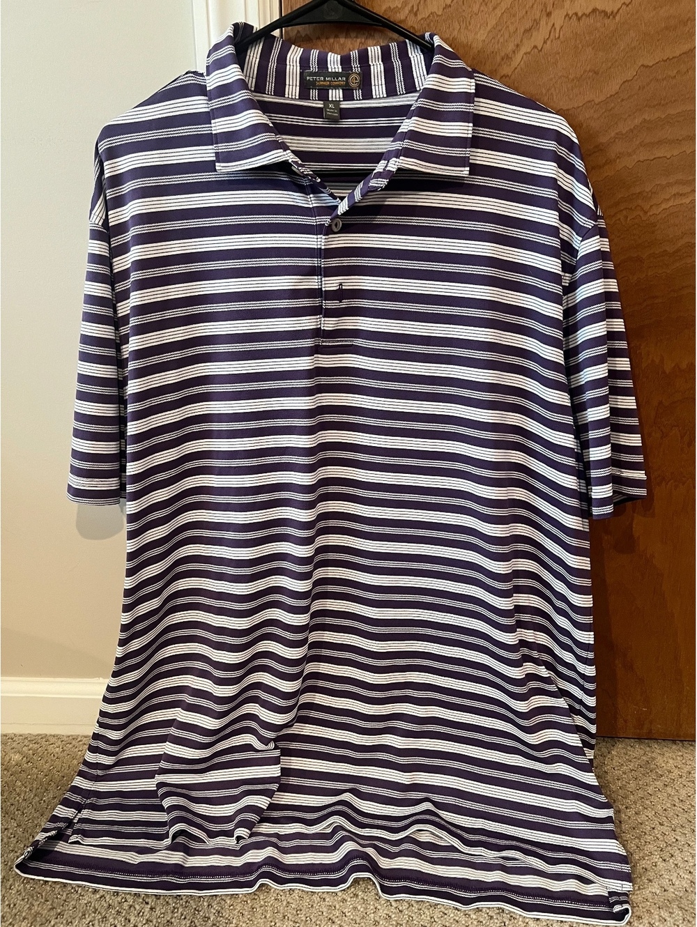 Purple Peter Millar Golf Polo